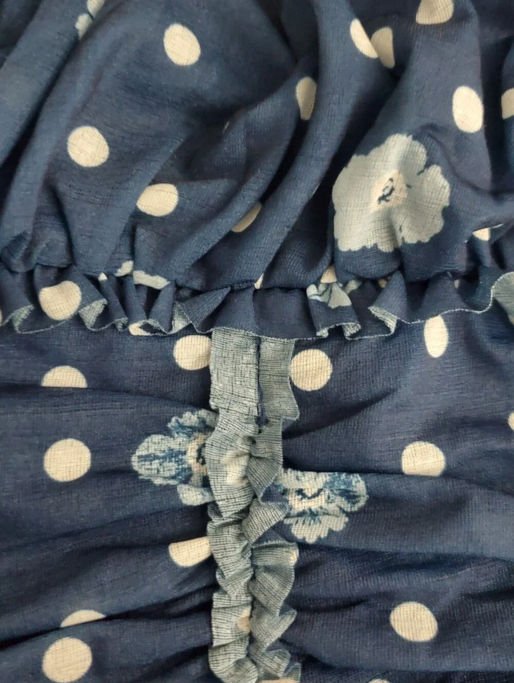 Free People Scottie Printed Tube- Blue - XS